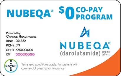 Nubeqa copay program